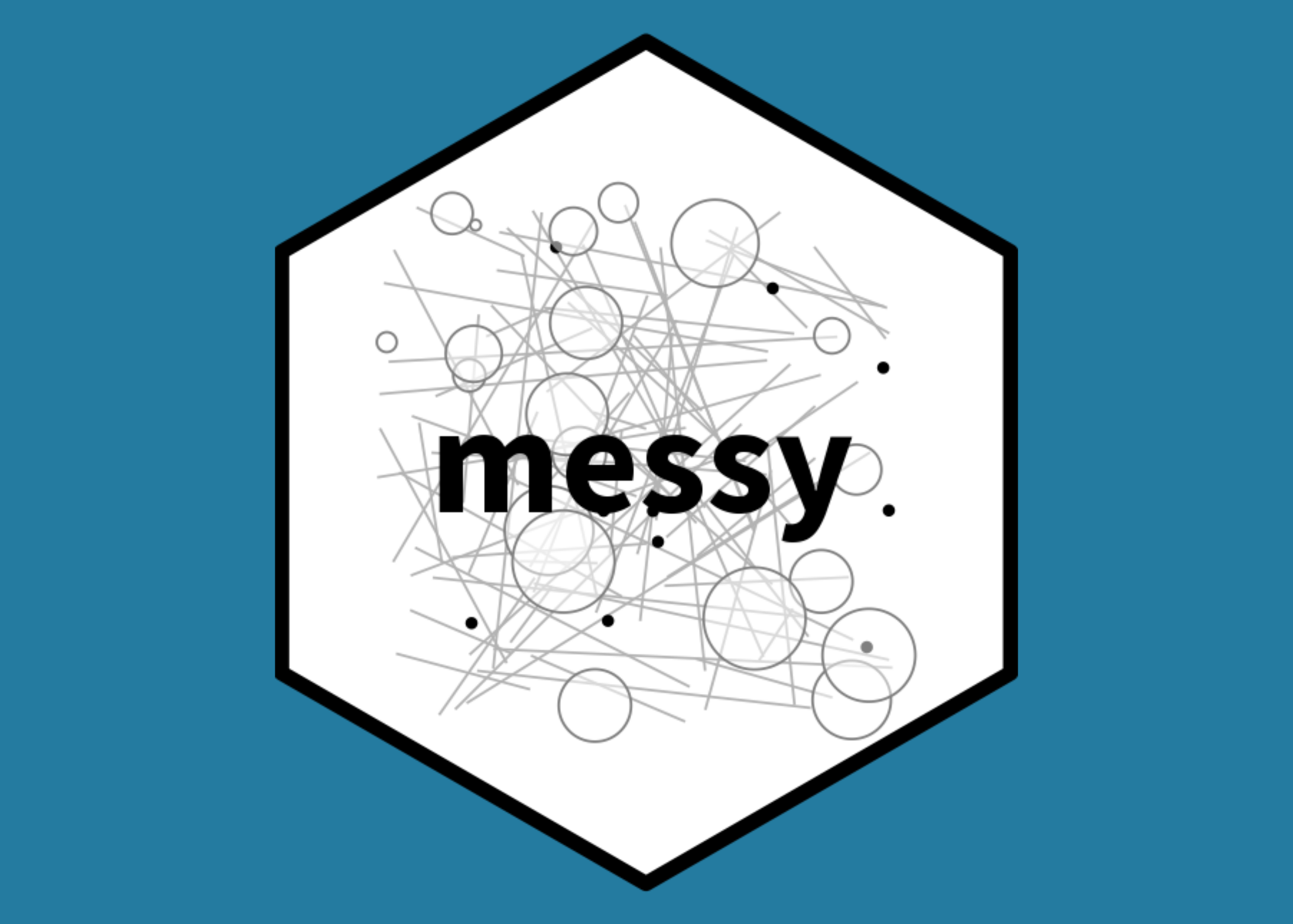 messy package logo