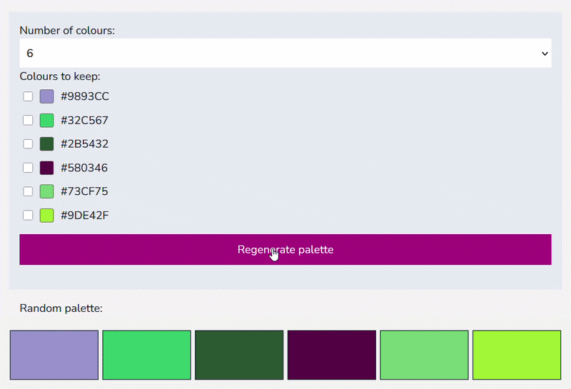 Screen recording of random interface